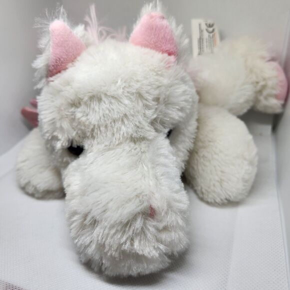 KellyToy Unicorn Hand Puppet Plush Stuffed Toy Pink Mane Tail Shiny Wings - Picture 9 of 11